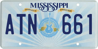 MS license plate ATN661