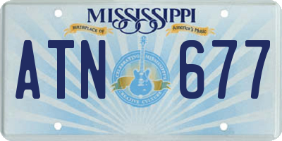 MS license plate ATN677