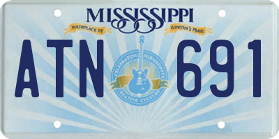 MS license plate ATN691