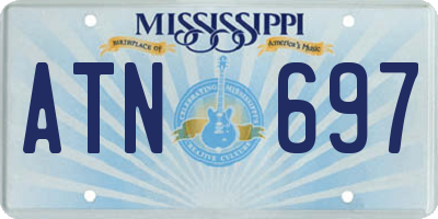 MS license plate ATN697