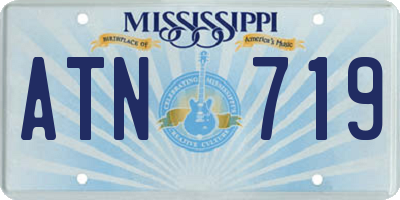 MS license plate ATN719