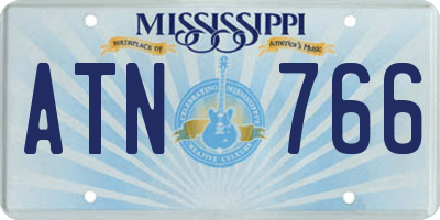 MS license plate ATN766