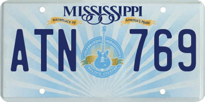 MS license plate ATN769