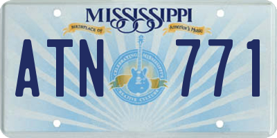 MS license plate ATN771