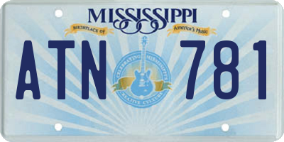 MS license plate ATN781