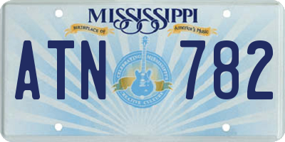 MS license plate ATN782