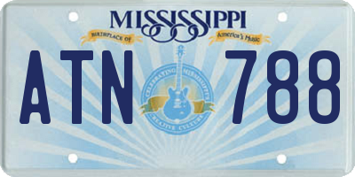MS license plate ATN788