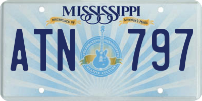 MS license plate ATN797