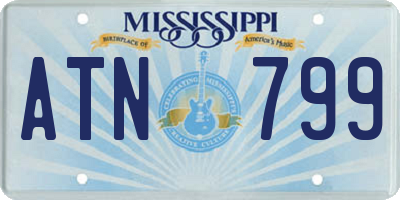 MS license plate ATN799