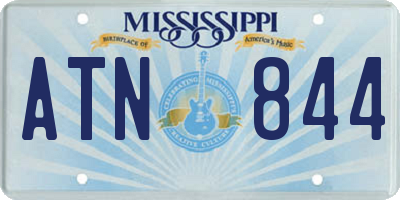 MS license plate ATN844
