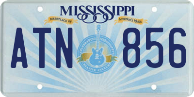MS license plate ATN856