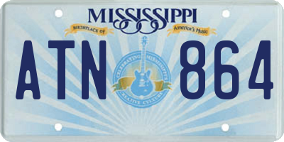MS license plate ATN864