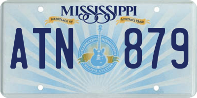 MS license plate ATN879