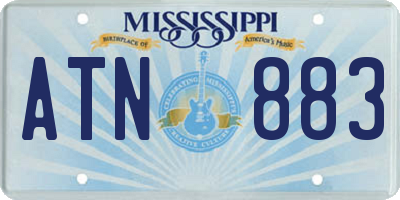 MS license plate ATN883