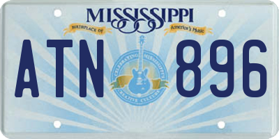 MS license plate ATN896