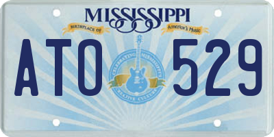 MS license plate ATO529