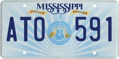 MS license plate ATO591