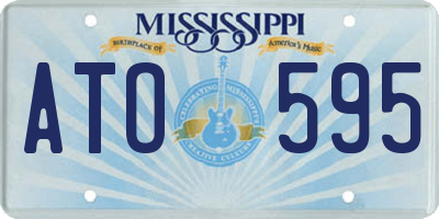 MS license plate ATO595