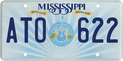 MS license plate ATO622