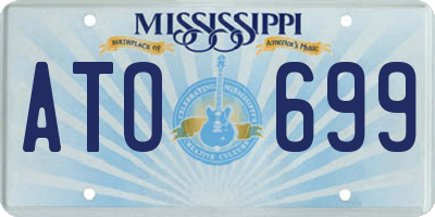 MS license plate ATO699