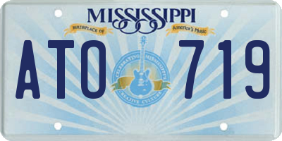 MS license plate ATO719
