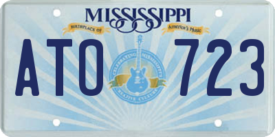 MS license plate ATO723