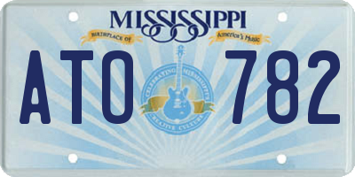 MS license plate ATO782