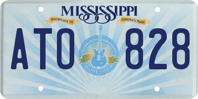 MS license plate ATO828