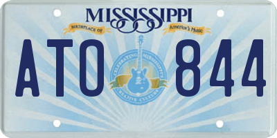 MS license plate ATO844