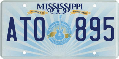 MS license plate ATO895