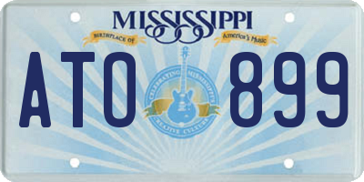 MS license plate ATO899
