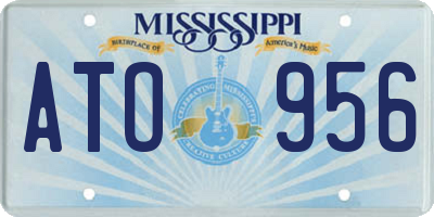 MS license plate ATO956