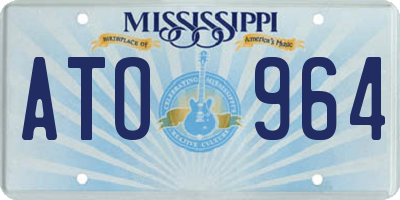 MS license plate ATO964