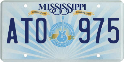 MS license plate ATO975