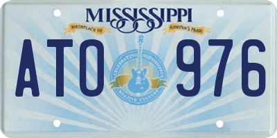 MS license plate ATO976