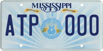 MS license plate ATP000