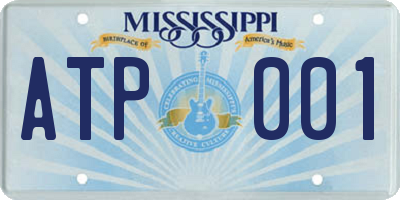 MS license plate ATP001