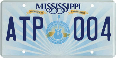 MS license plate ATP004