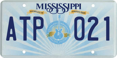 MS license plate ATP021