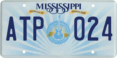 MS license plate ATP024