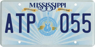 MS license plate ATP055