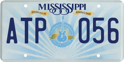 MS license plate ATP056