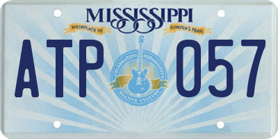 MS license plate ATP057