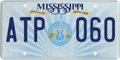 MS license plate ATP060
