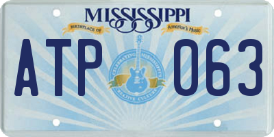 MS license plate ATP063