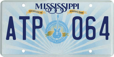 MS license plate ATP064