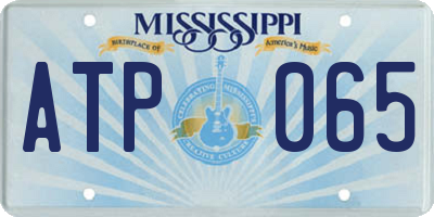 MS license plate ATP065