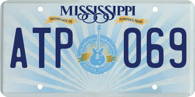 MS license plate ATP069