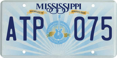 MS license plate ATP075