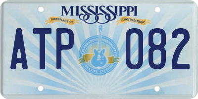 MS license plate ATP082